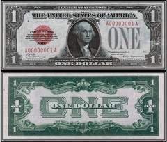 $1 One Dollar 1928 Legal Tender Note (US CURRENCY STICKERS)