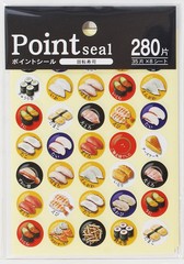 Sushi Sticker Point Seal Sticker Sushi Japanese Food 280pcs Made in Japan T05