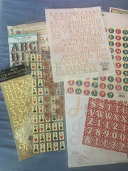 Big Lot of Numbers and Letters – Assorted Scrapbook Supplies/Stickers