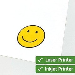 High-Quality 30 Sheet Printable White Sticker Paper for Inkjet/Laser Printing