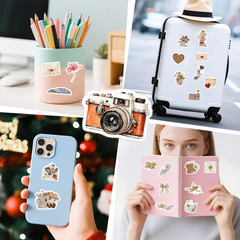 Vintage Natural Stickers-120Pcs Waterproof Scrapbook Aesthetic Sticker, Daily