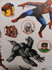 Vintage Rare 2006 Marvel Super Heroes Jumbo 8.5 X 11″ Sticker Sheet