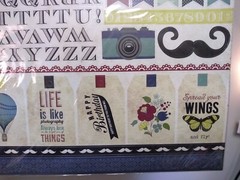 echo park paper company times & seasons 2 alpha stickers set NOS