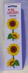 NEW Vintage Mrs. Grossman’s Lot of 4 Packages ~ ROSES & SUNFLOWERS ~ Stickers