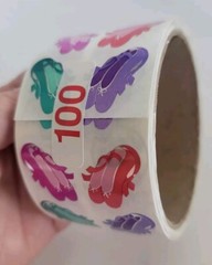 Vintage Sandylion Mylar Foil Ballerina Slippers Stickers NOS Rare HTF 100 Mods