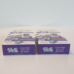 Hello Blink Foil Sticker Maker Refill Pack Lot of 2 (80 Count EACH) New Sealed