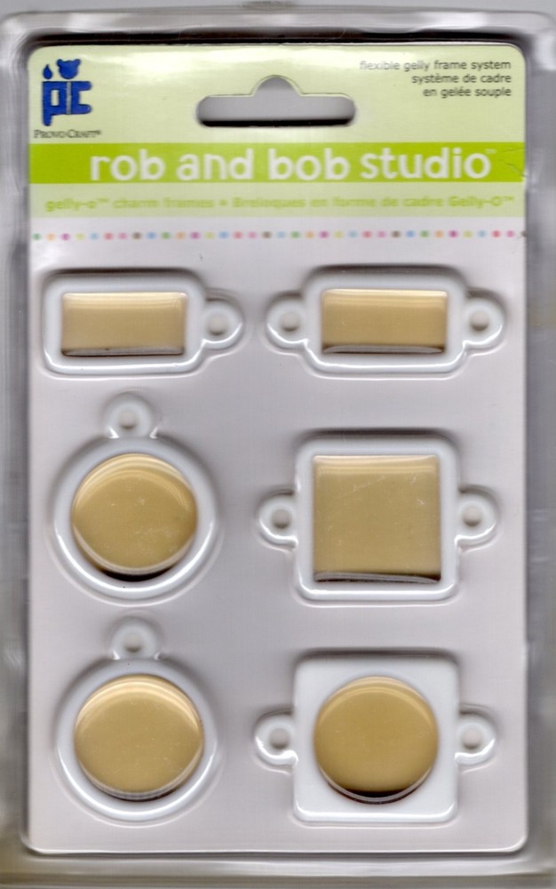 Gelly O’s Charm Frames, Coconut, 6/pk, scrapbook – Rob & Bob Studio