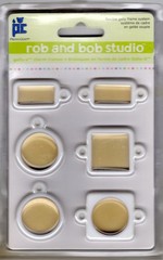 Gelly O’s Charm Frames, Coconut, 6/pk, scrapbook – Rob & Bob Studio