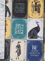 Scrapbooking Collection Huge Lot Vintage Fashion Theme Teal Peacock Paper Brads