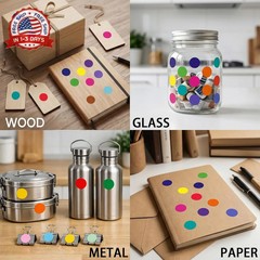Dot Stickers – 1400 PCS Colored Circle Stickers for Kids | Back to School Suppli