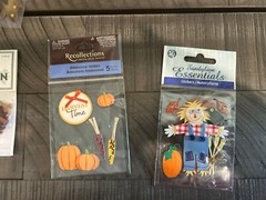 Fall Autumn Harvest Theme Scrapbooking Mixed Lot Stickers Jolee’s + More