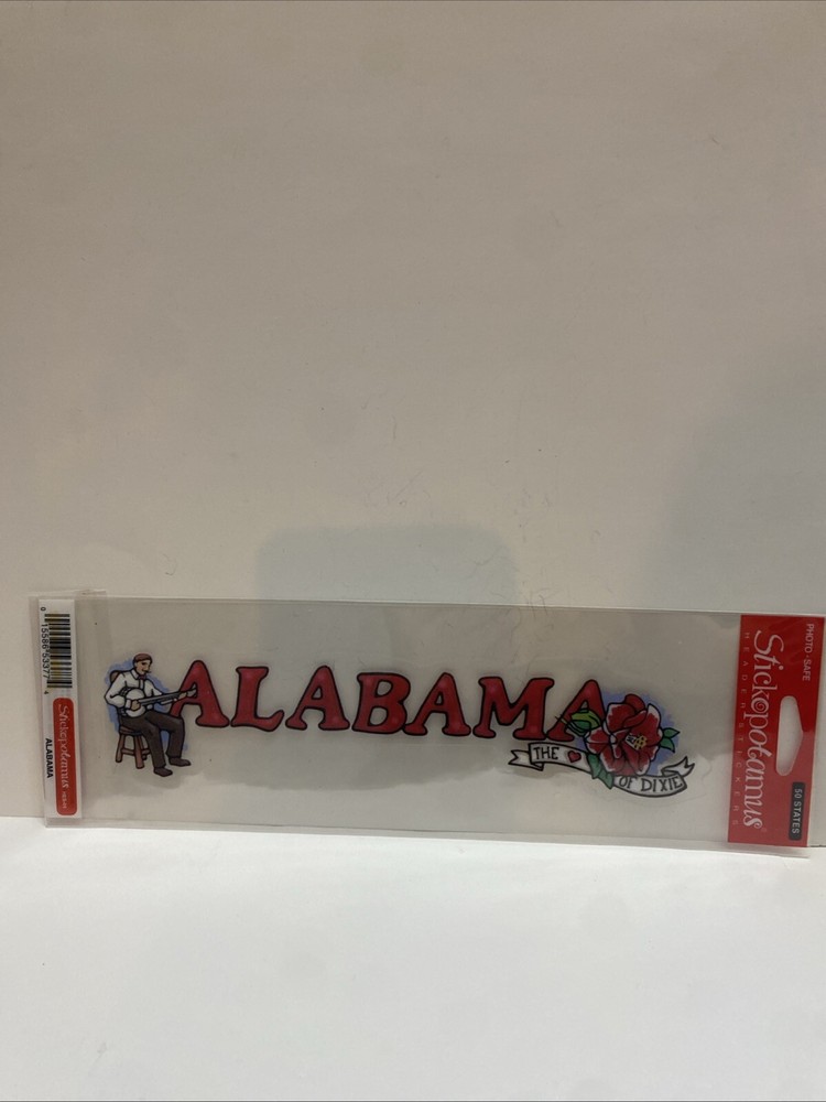 NEW Stickopotamus Alabama Header Sticker State HES-01