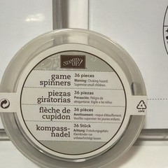Stampin’ Up! Take a Spin Game Spinner Set Scrapbooking Embellishments 36pcs