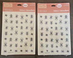 2 packages vintage Heartline by Hallmark stickers SPIDERS 168 total stickers