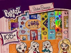 Sandy Lion MGA BRATZ Sticker Bonanza 105+ Stickers and 1 Album NOS damaged box