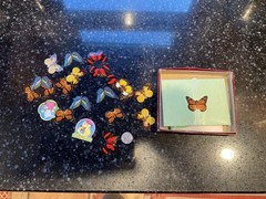 Vintage Superfine Dennison Designed Seals Floral Butterfly Flags Leaves USA
