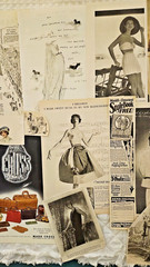 LOT 25 pc Vtg WOMEN/GIRLS FASHION Ephemera Pack Junk Journal Scrapbook Print Ads