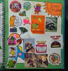 Vintage 1983 Imperial Sticker Album LOADED 150+ Stickers Snoopy Hello Kitty CPK