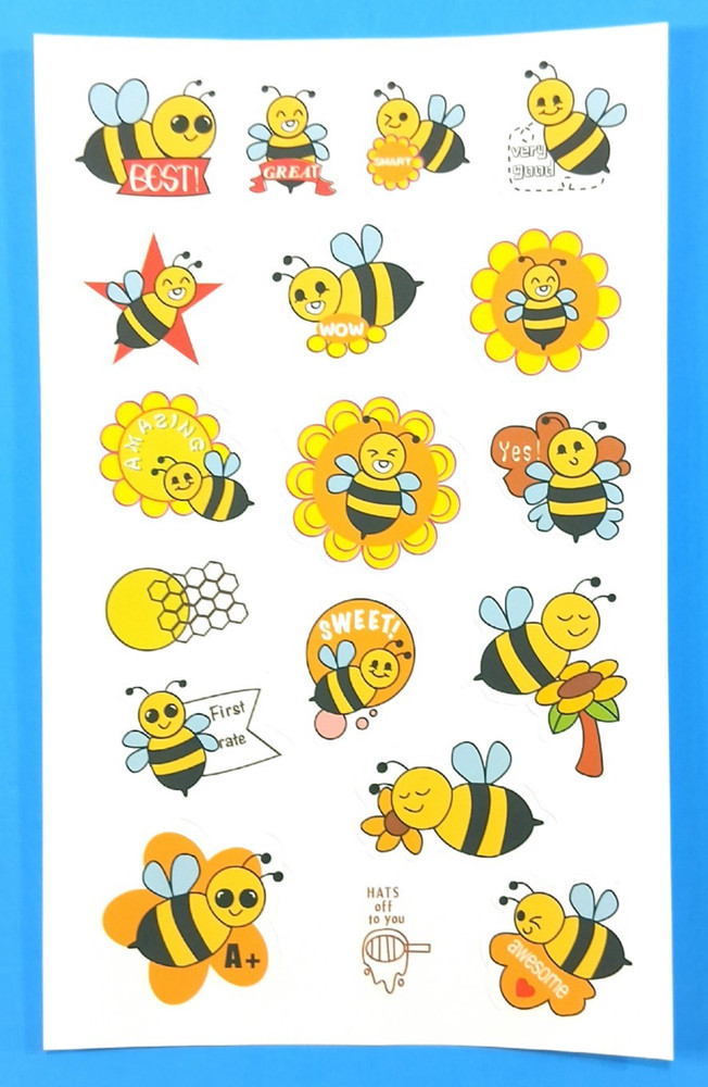 Bees Honey Scented Scratch & Sniff Sticker Sheet