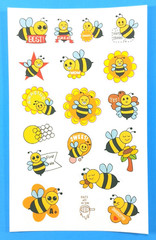 Bees Honey Scented Scratch & Sniff Sticker Sheet