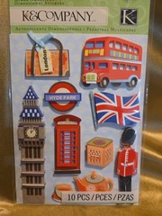 2011 K & Company Grand Adhesions Dimensional Stickers, London