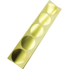 100Pcs Foil Pack – Embossed Foil Blank Certificate Stickers Pack For Sealing