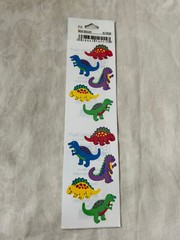 FMI Frances Meyer Inc Stickers Smiling Dinosaurs New in Package