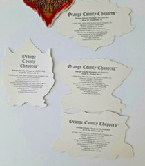 🔥OCC Orange County Choppers Logo Motorcycle Advertise Metallic Sticker x 11 -SR