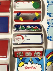 Vintage Sticker LOT – Foil Power Rangers, Stars & Christmas – 1980s 1990s