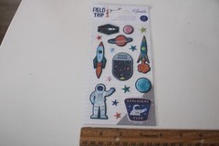 American Craft Shimelle Field Trip Embossed Puffy Stickers 17PK Scrapbooking Art
