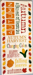 Autumn Harvest Clear Stickers 12″ Sheet Fall Scrapbooking Crafts Junk Journal