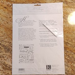 K & Company La Boutique Wedding Day Rub-On Transfers White/Gray MPN S90168