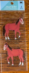 Jolees Mini Cute Horses Farm Animals Brown Country Ranch Scrapbook Stickers