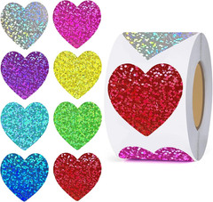 500Pcs 1.5Inch Spring Tulip Waterproof Stickers for Gifts and Classroom