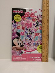 NEW~ Disney Junior MINNIE MOUSE Sticker Book Lot of 4 Pkgs 300 Each,Puffy,Floral