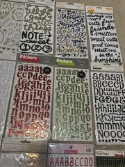 LOT Thickers /American Crafts /Puffy /Scrapbook Stickers Letters Various Brands