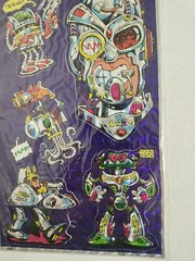 Vintage80’s Mark 1 Chicago Robot CS33 Mech Cyborg Chrome Prism Sticker Sheet NOS