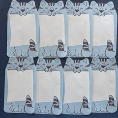 Vintage 80s Note Stationary Paper Sheets Feeling Blue 1983 Cat Sweet Message Lot