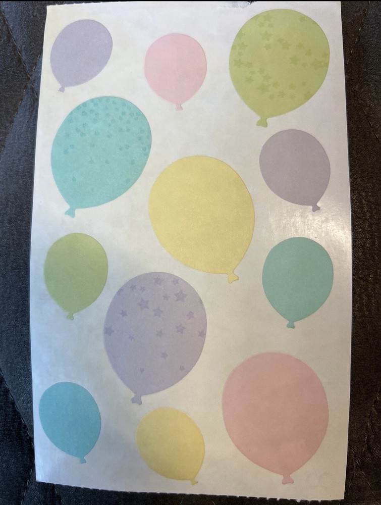 Mrs. Grossman’s Large Stickers Vellum Pastel Balloons