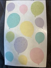 Mrs. Grossman’s Large Stickers Vellum Pastel Balloons