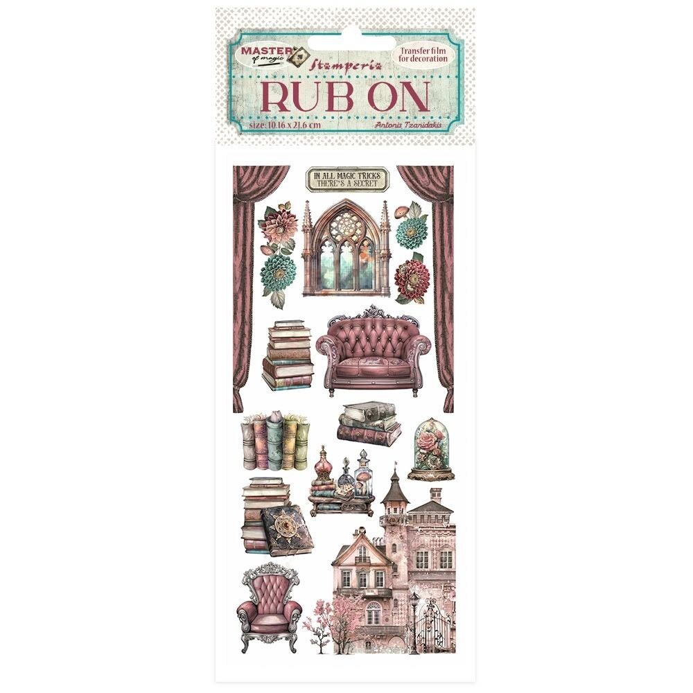 Stamperia – MASTER OF MAGIC – HOUSE FURNISHINGS – RUB ON – 4″ x 8.5″