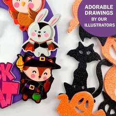 Halloween Crafts for 12 Sets, DIY Wreaths Halloween Activities for Toddlers, …