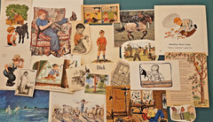 LOT 100 pc Vtg FAMILY CHILDREN Ephemera Pack Junk Journal Scrapbook Print Ads