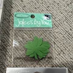 Mixed Brands Sonnet Poemstones Epoxy Stickers & Jolee’s Flowers Scrap Lot