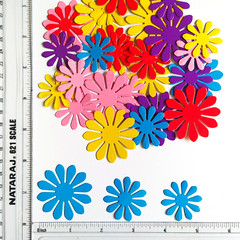 100 x FLOWERS die cuts,Scrapbook or card making,embellishments,deco