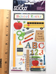 EK Success Sticko School Scrapbook Stickers Lot Cheer Clubs Supplies Bus