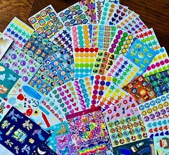 979 Stickers Butterfly Seal Life Rainbow Stars Happy Face Flower Mix Themes