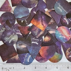 45PCS Horoscope Astrology Stickers – Space Galaxy Craft Scrapbooking Planner