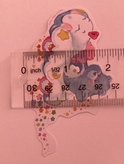 Care Bears Good Night Bear Matte Sticker 3 3/4″ x 2″~ Junk Journal Supplies