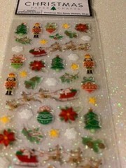 CHRISTMAS CRAFTS STICKERS CHRISTMAS MINI EPOXY STICKERS